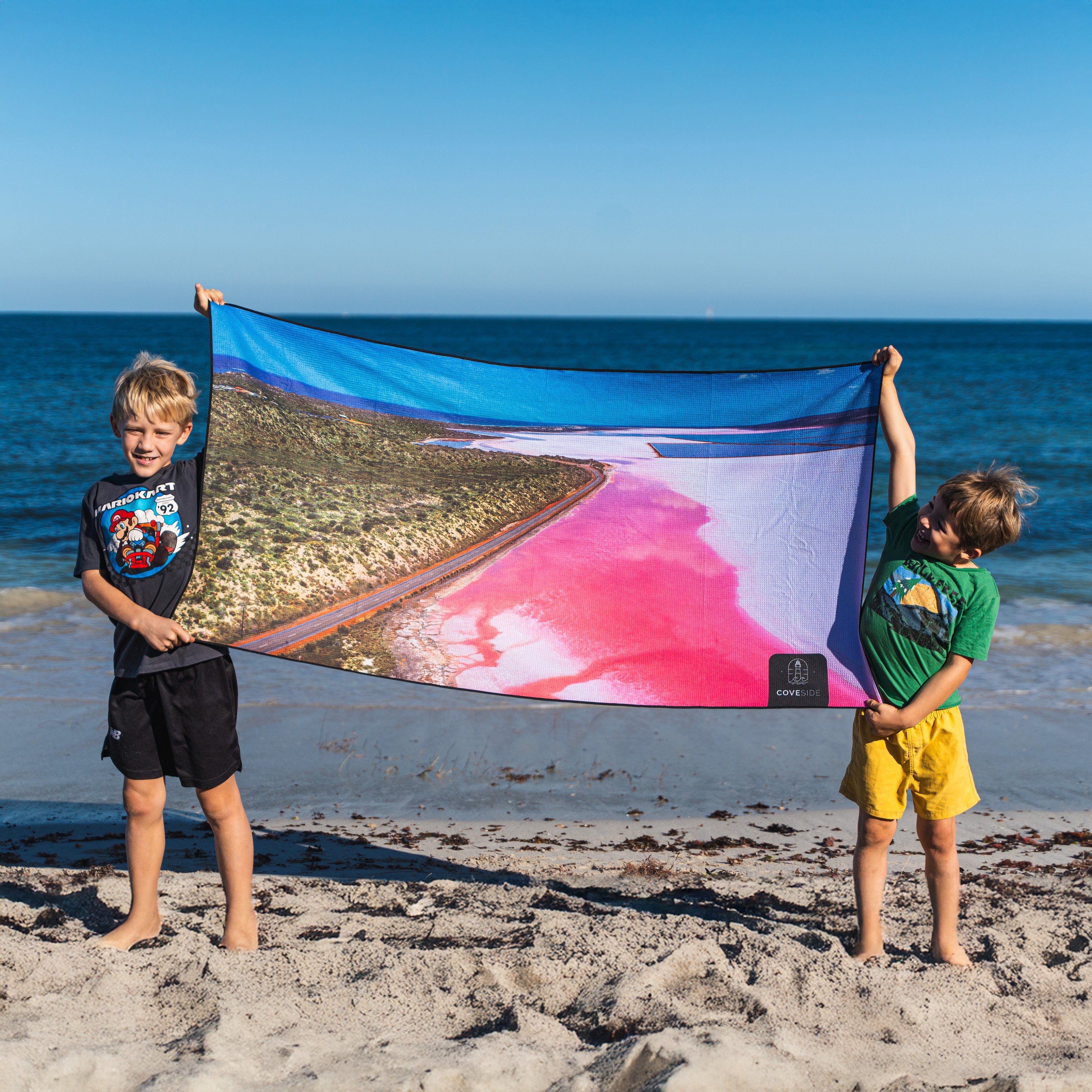 Kalbarri Beach Towel - The Pink Lake (Port Gregory)