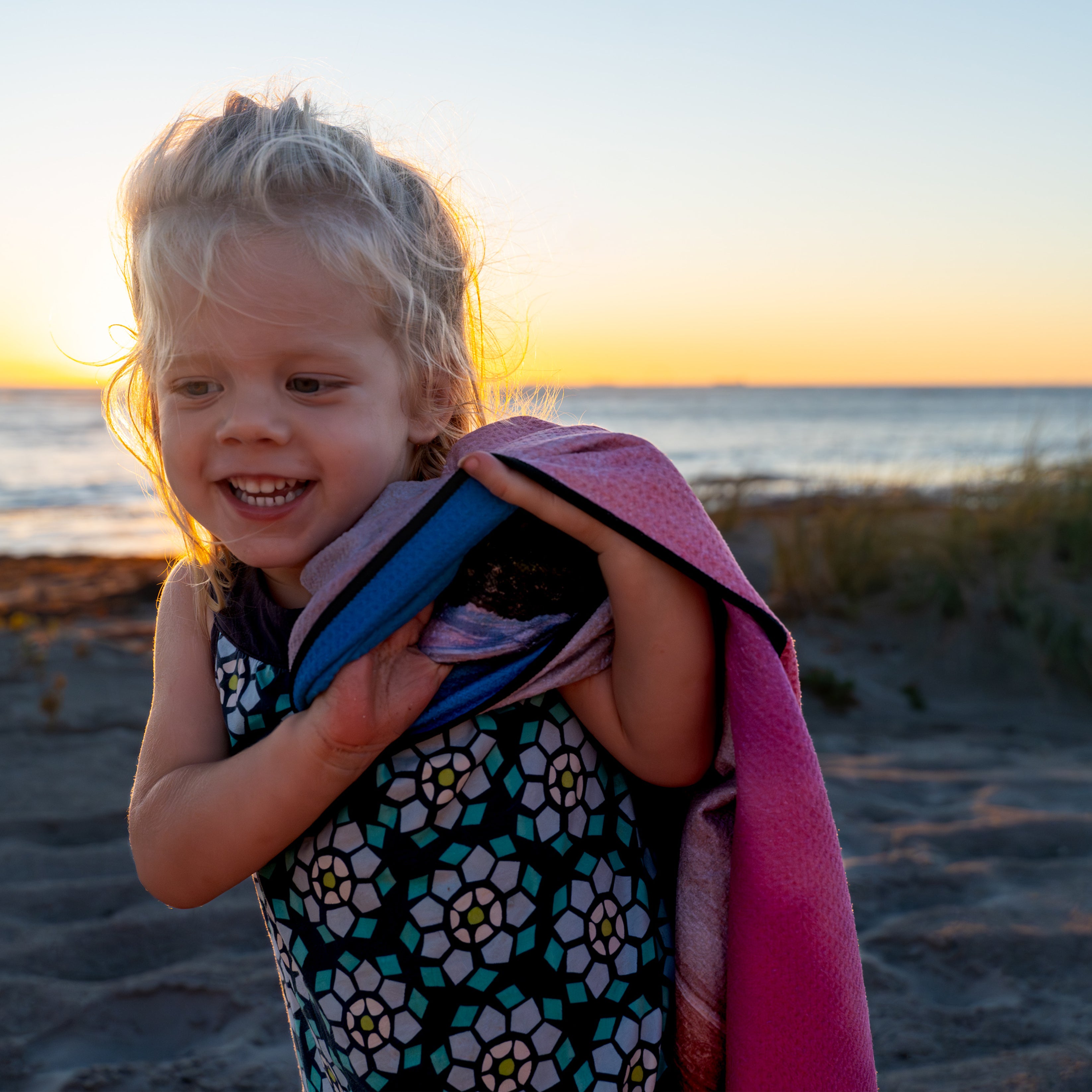 Kalbarri Beach Towel - The Pink Lake (Port Gregory)