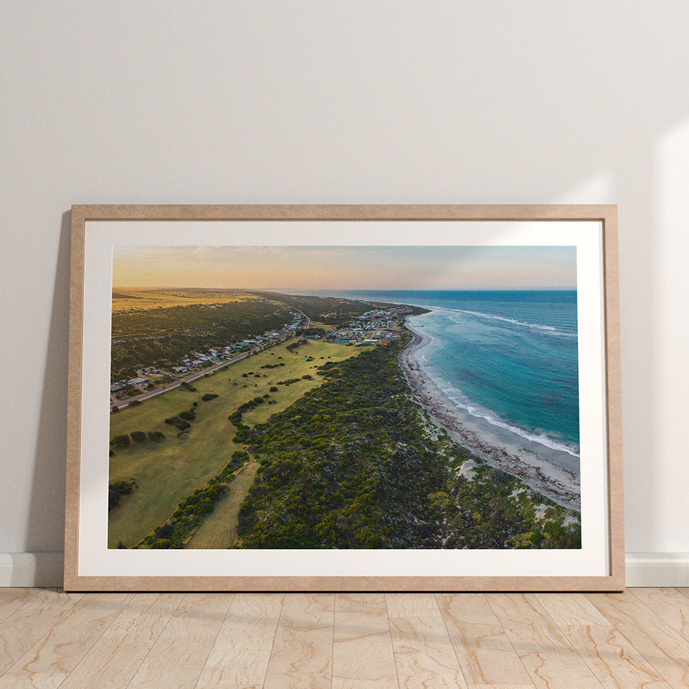 Midwest sunset over Horrocks beach (Framed Print) - CS001