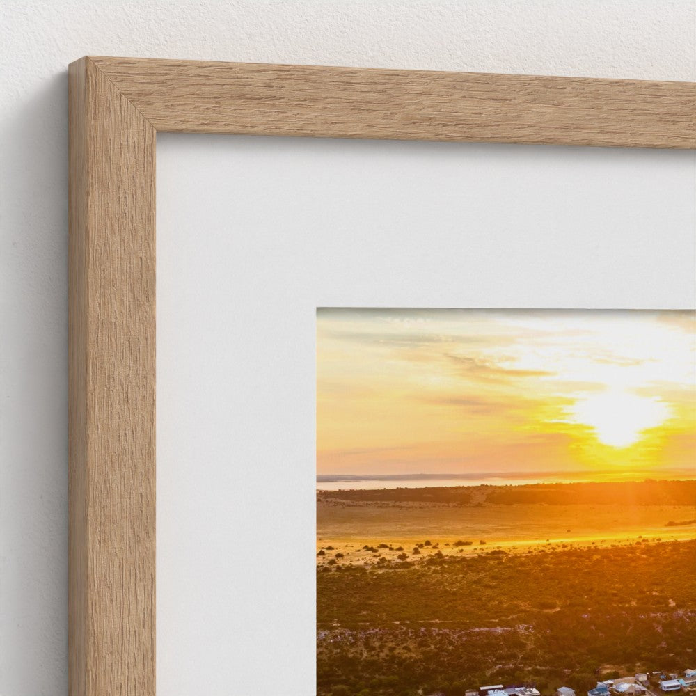 Midwest sunset over Horrocks beach (Framed Print) - CS002